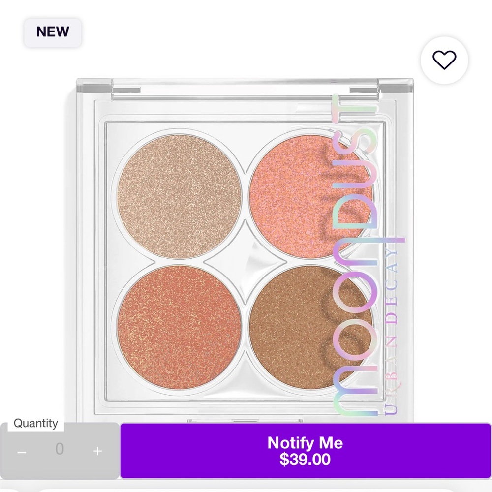 Urban Decay Moondust limited edition glitter palette